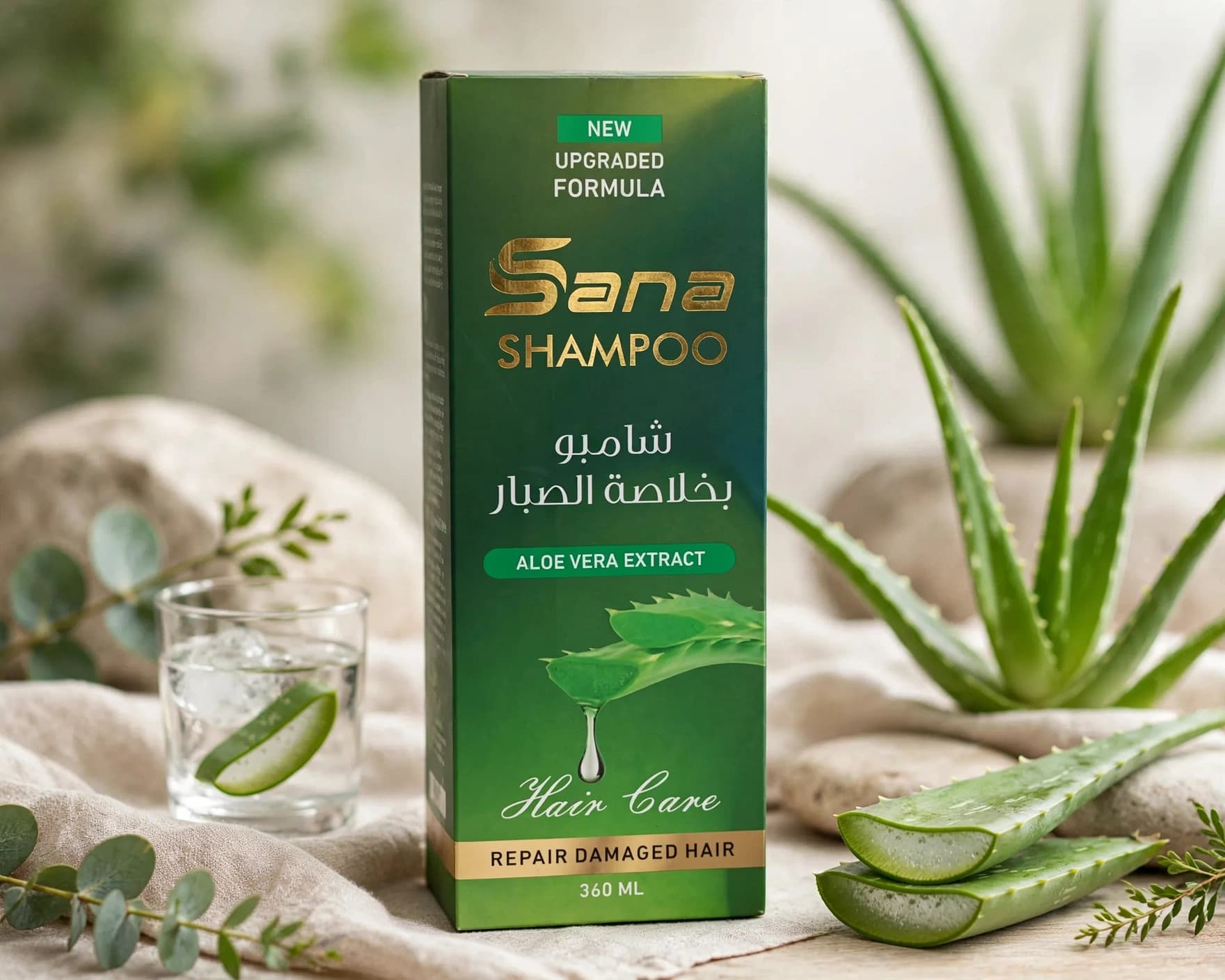 شامبو سنا بخلاصة الصبار 