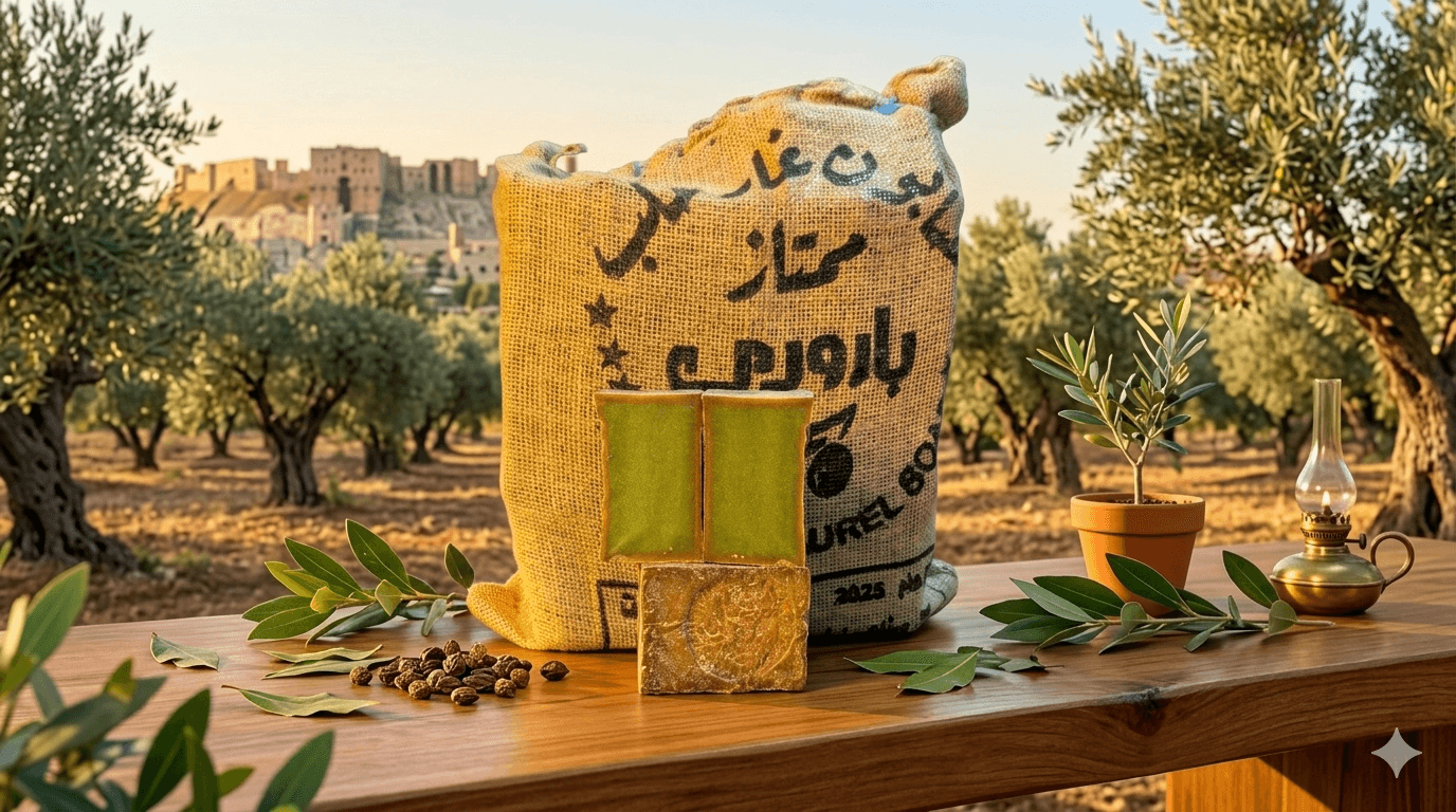 صابون غار بارودي 1 كيلو عيار 10 برميل 40%