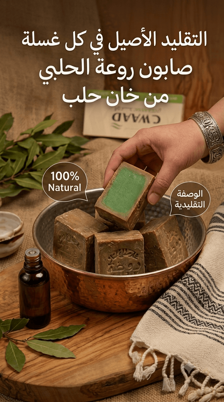 صابون غار روعة للشعر والبشرة والجسم عيار 20% 1 كيلو 